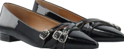 BIABARI Pointy Flat Buckle Faux Leather><noscript><img width=