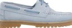 Bianco BIACAPRI Boat Shoe Suede Baby blue
