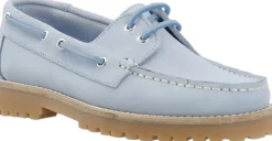 Bianco BIACAPRI Boat Shoe Suede Baby blue