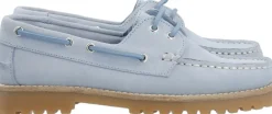Bianco BIACAPRI Boat Shoe Suede Baby blue