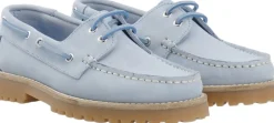 Bianco BIACAPRI Boat Shoe Suede Baby blue