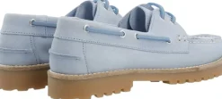 Bianco BIACAPRI Boat Shoe Suede Baby blue