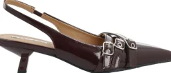 BIAKRISTIN Kitten Heel Buckle Faux Leather>Bianco Clearance