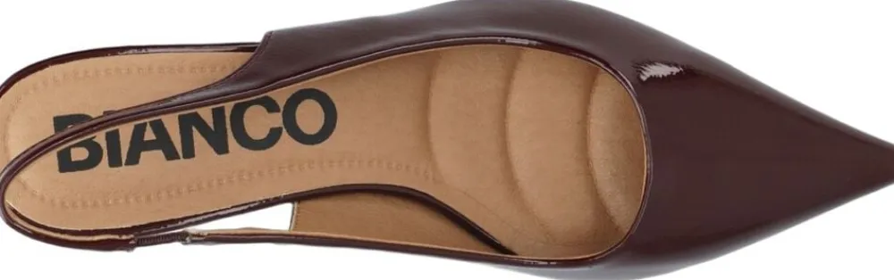 BIAKRISTIN Kitten Heel Slingback Patent>Bianco New