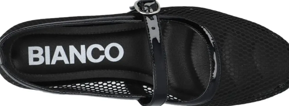 BIALILJA Mary Jane Mesh>Bianco Clearance