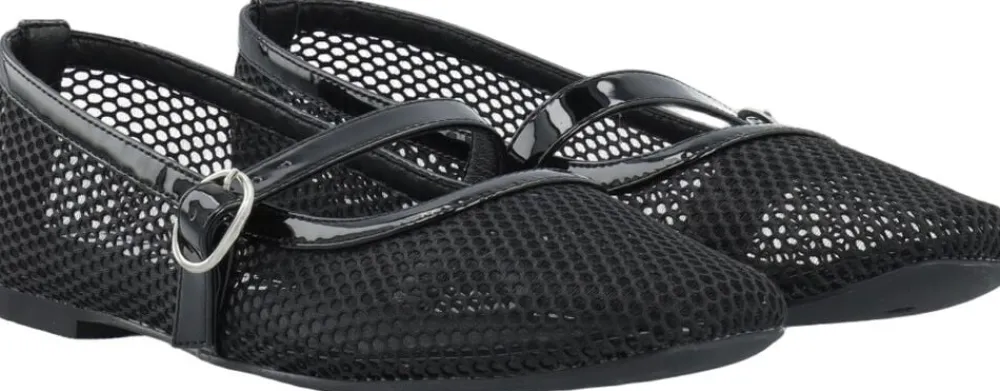 BIALILJA Mary Jane Mesh>Bianco Clearance