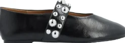 Bianco BIALUNA Studded Ballet Flat Faux Leather Black Outlet