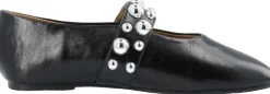 Bianco BIALUNA Studded Ballet Flat Faux Leather Black Outlet