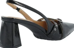 Bianco BIAMARALYN Buckle Slingback Faux Leather Black patent Online