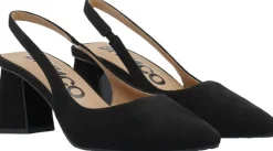 Bianco BIAMARALYN Slingback Faux Suede Black