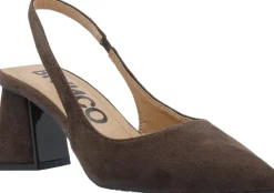 Bianco BIAMARALYN Slingback Faux Suede Dark brown Hot
