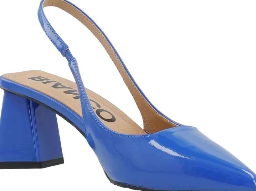 Bianco BIAMARALYN Slingback Patent Indigo blue