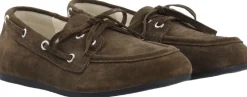 Bianco BIAMARLENE Boat Shoe Suede Brown New