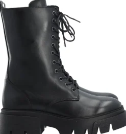 Bianco BIAMIA Lace Up Boot Smooth Leather Black New