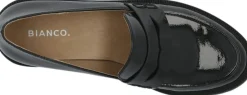 Bianco BIAPEARL Simple Penny Loafer Patent Aquarius Black Hot