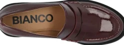 Bianco BIAPEARL Simple Penny Loafer Patent Aquarius Burgundy Sale