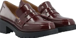 Bianco BIAPEARL Simple Penny Loafer Patent Aquarius Burgundy Sale