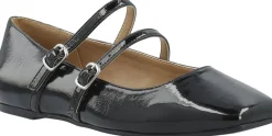 Bianco BIAROSE Karré Double Mary Jane Flat Faux Leather Black patent Outlet