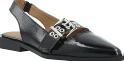 Bianco BIAVICTORIA Single Buckle Slingback Leather Black nappalak Sale
