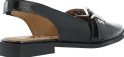 Bianco BIAVICTORIA Single Buckle Slingback Leather Black nappalak Sale