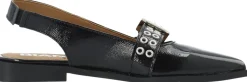 Bianco BIAVICTORIA Single Buckle Slingback Leather Black nappalak Sale