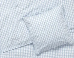 Juna Bæk&Bølge Sengetøj lys blå/hvid 140x200 cm DK Clearance