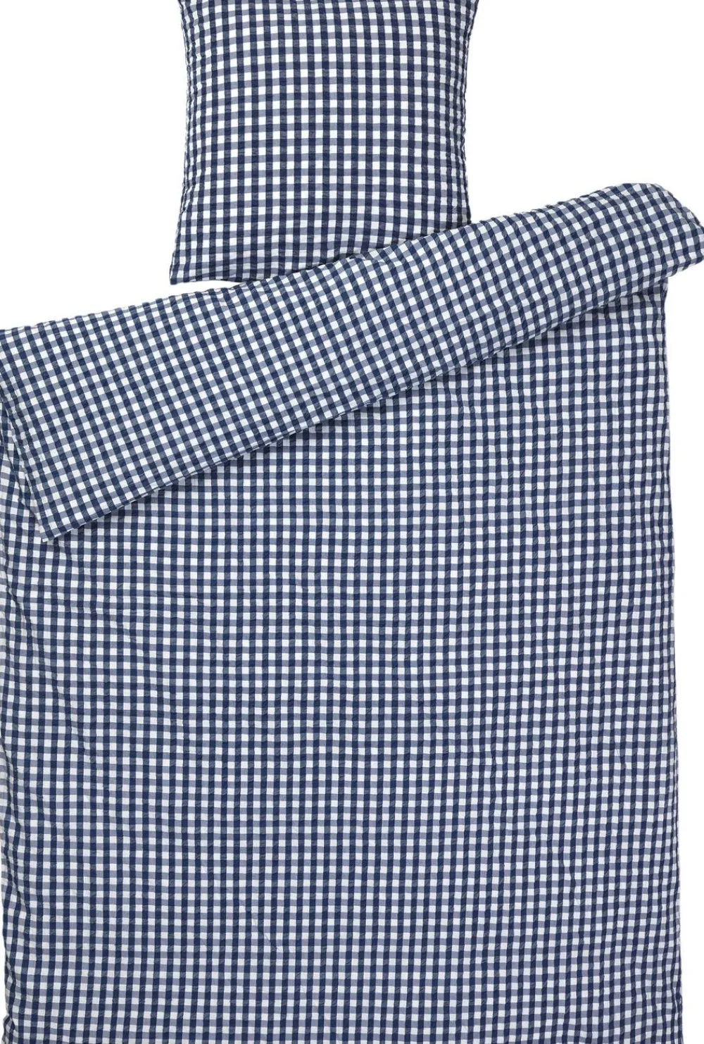 Juna Bæk&Bølge Sengetøj mørk blå/hvid 140x200 cm DK