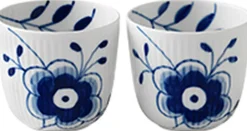 Royal Copenhagen Blå mega fyrfadsstager 2 stk.