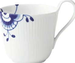 Royal Copenhagen Blå Mega Riflet 33 cl. højhankskop Sale