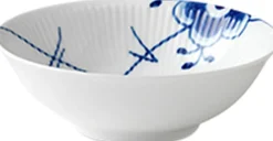Blå Mega Riflet 35 cl. portionsskål>Royal Copenhagen