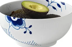 Royal Copenhagen Blå Mega Riflet 110 cl. skål