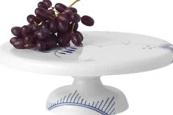 Blå Mega Riflet 29,5 cm Fad på fod><noscript><img width=