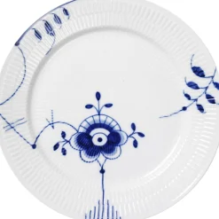 Royal Copenhagen Blå Mega Riflet 27 cm. tallerken