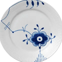 Royal Copenhagen Blå Mega Riflet 19 cm. tallerken