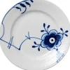 Blå Mega Riflet 17 cm. tallerken>Royal Copenhagen Best