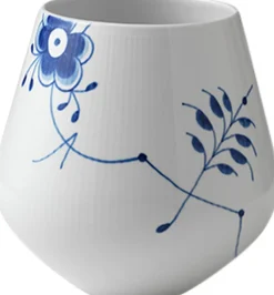 Royal Copenhagen Blå Mega Riflet 20,5 cm. vase Sale