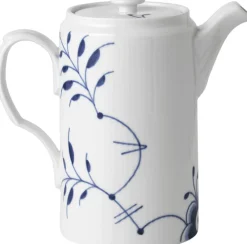 Blå Mega Riflet 1,1 l Kande med låg>Royal Copenhagen