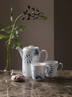 Blå Mega Riflet 1,1 l Kande med låg><noscript><img width=