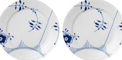 Blå Mega Riflet 2-pak Tallerkner 27cm no 2>Royal Copenhagen Clearance