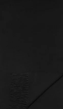 Black Herringbone Merino Wool Scarf>ETON Sale
