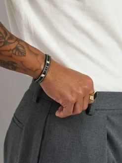 Nialaya Onyx Stud Bracelet Black Best