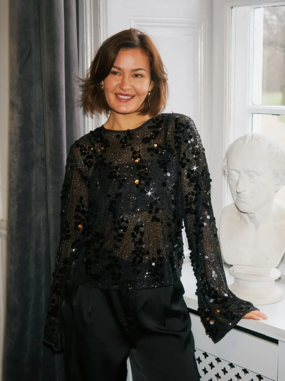 Blake Sequins Blouse>Neo Noir New