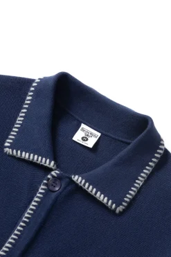 Service works BLANKET STITCH CARDIGAN Navy Discount