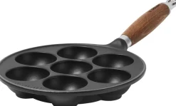 Le Creuset Æbleskivepande i Støbejern 20cm Matte Black