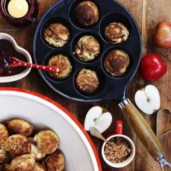 Le Creuset Æbleskivepande i Støbejern 20cm Matte Black
