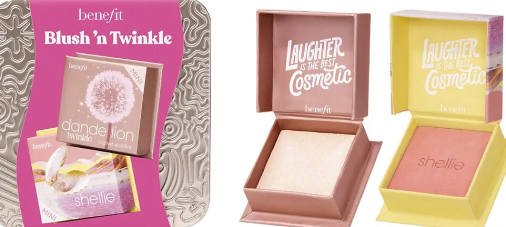 Benefit Cosmetics Blush 'n Twinkle - Mini blush & highlighter Duo Twinkle + shellie