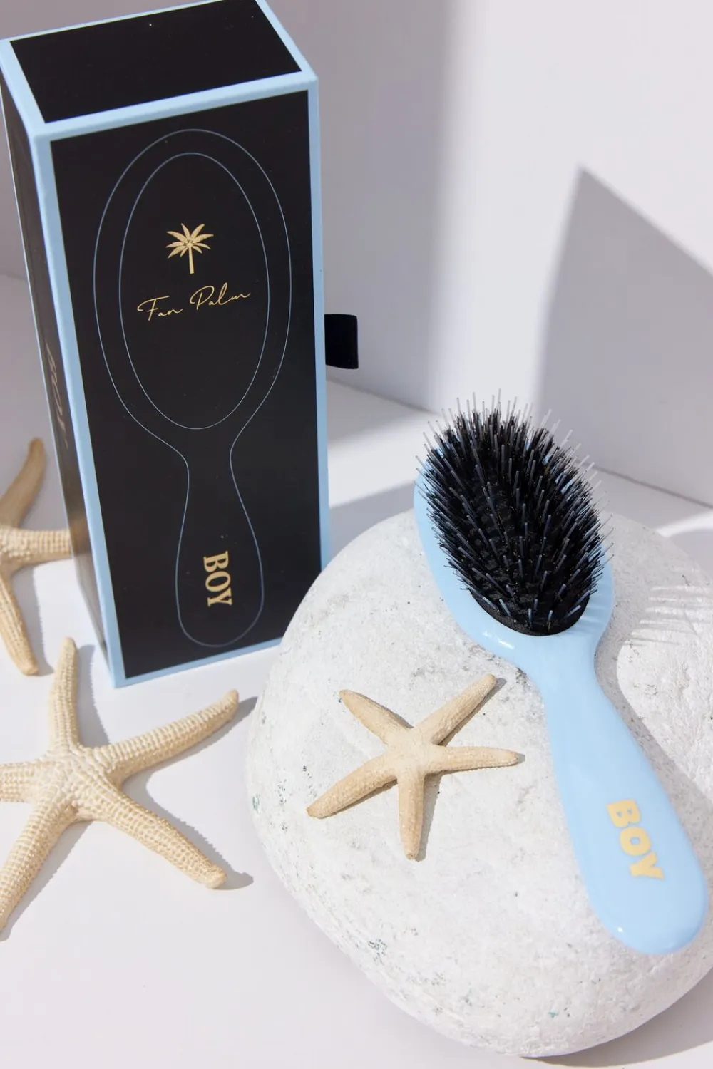 Boar- & Nylon Brush blue ""boy"" small>Fan Palm Best