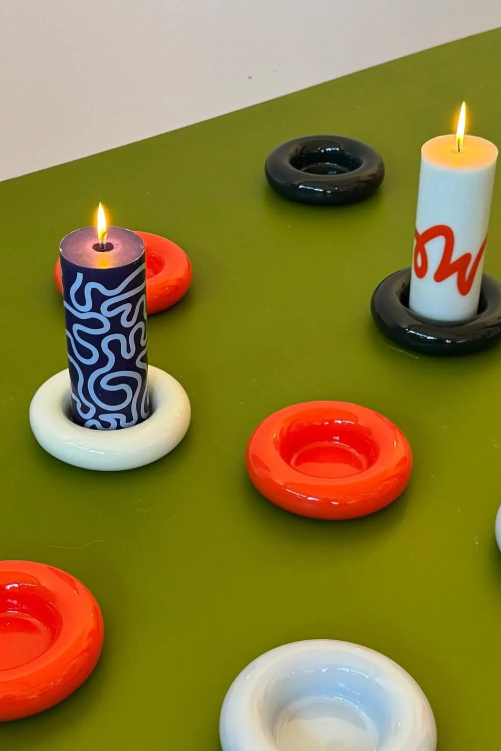 BOB CANDLE HOLDER, LARGE, LIGHT BLU>Studio About Sale