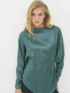 NÜ Denmark Boel Blouse Petrol green Outlet