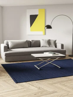 Rug Solid Bomuldstæppe, Blueberry